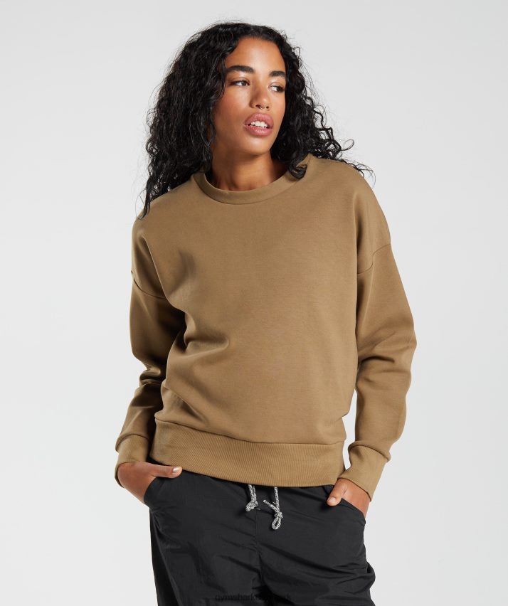 Kvinder Gymshark gentage svedbesætningen N4ZDDN396 pøl brun
