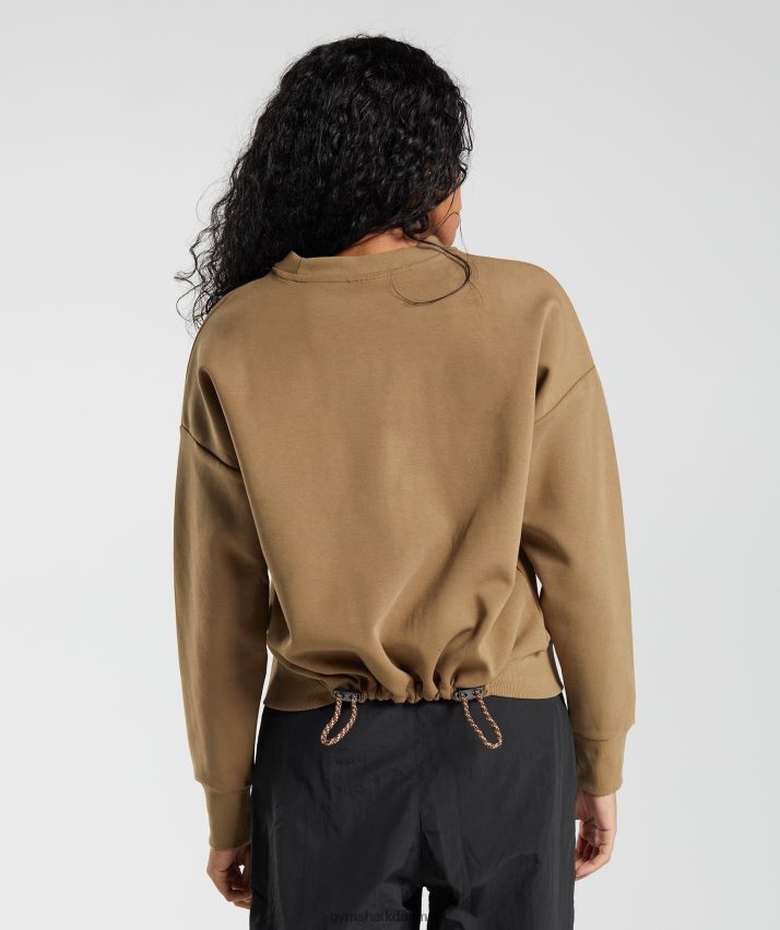 Kvinder Gymshark gentage svedbesætningen N4ZDDN396 pøl brun