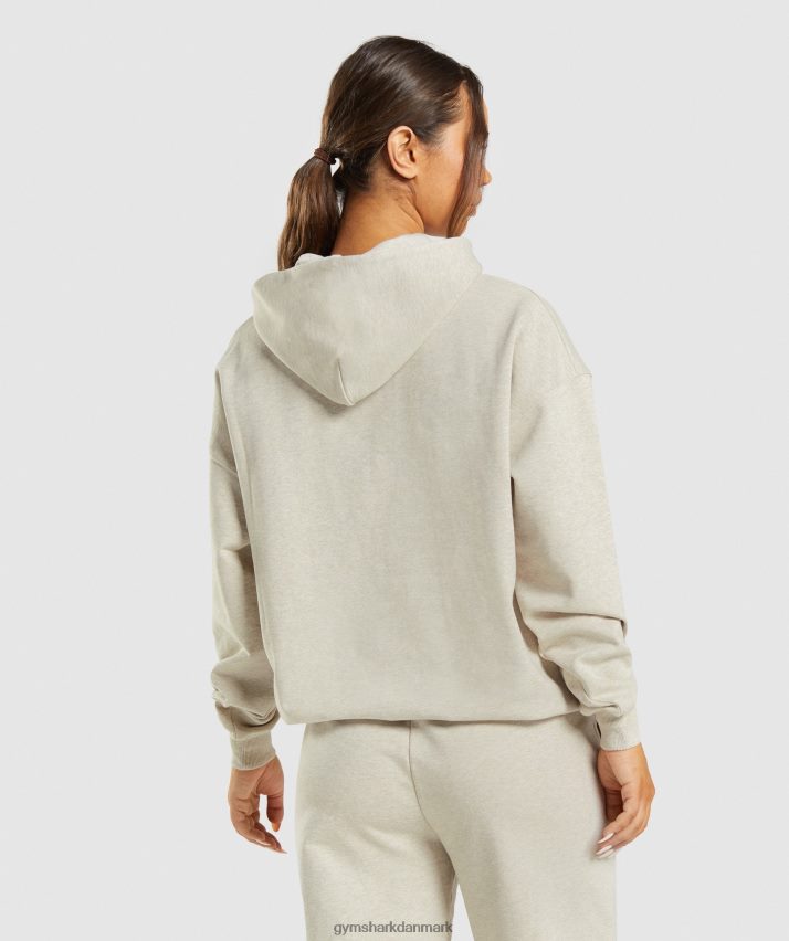 Kvinder Gymshark hviledag sweats hættetrøje N4ZDDN411 beige mergel