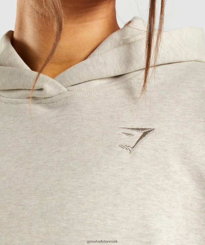 Kvinder Gymshark hviledag sweats hættetrøje N4ZDDN411 beige mergel