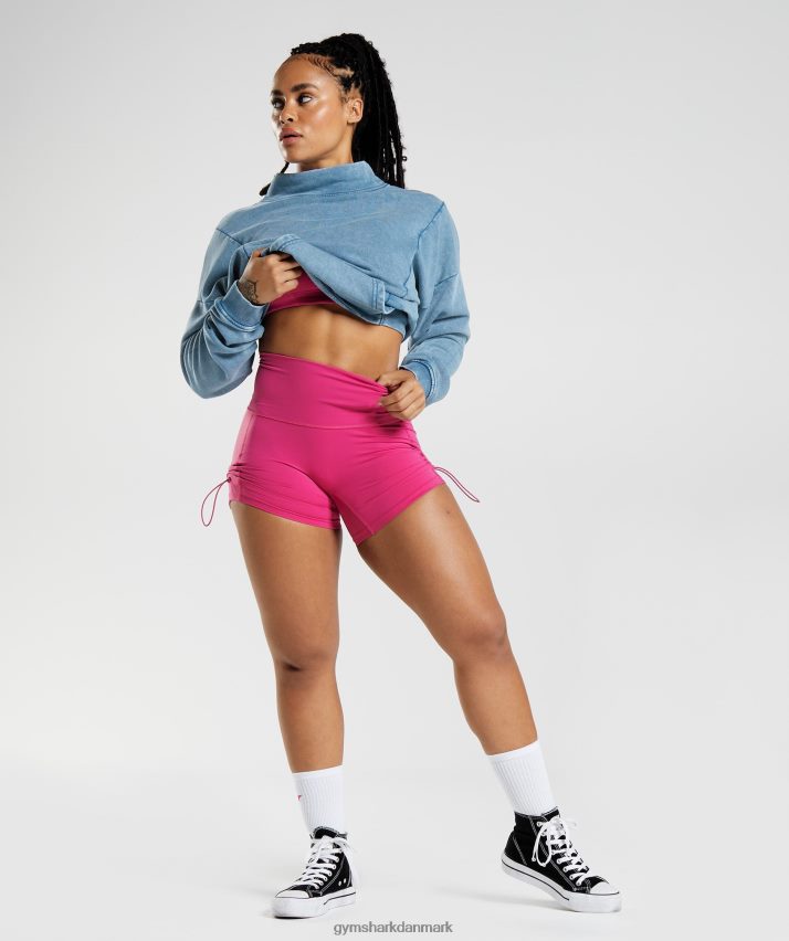 Kvinder Gymshark ældre vasket sweatshirt N4ZDDN404 søen blå