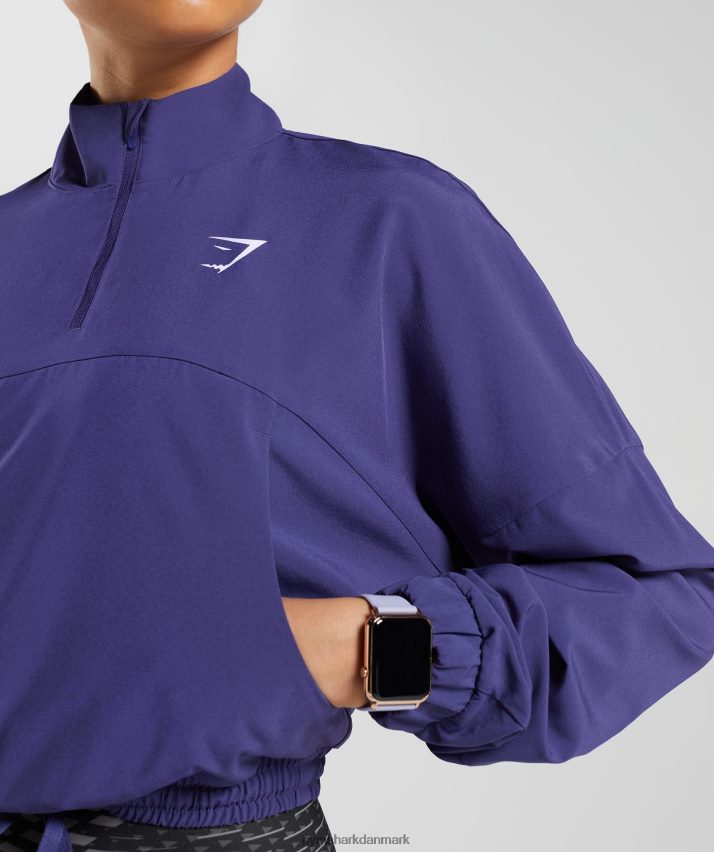 Kvinder Gymshark sport vindjakke N4ZDDN350 neptun lilla