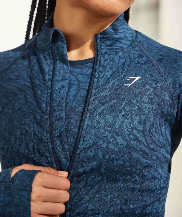 Kvinder Gymshark tilpasse dyre lynlås N4ZDDN356 vild | flåde
