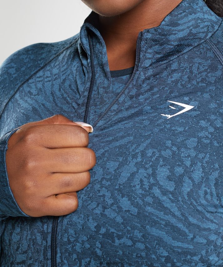 Kvinder Gymshark tilpasse dyre lynlås N4ZDDN356 vild | flåde