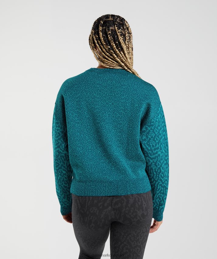 Kvinder Gymshark tilpasse dyresweatshirt N4ZDDN374 rev | vinter krikand