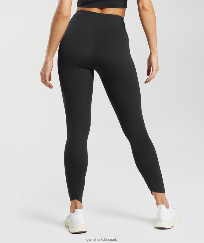 Kvinder Gymshark crossover leggings N4ZDDN242 sort