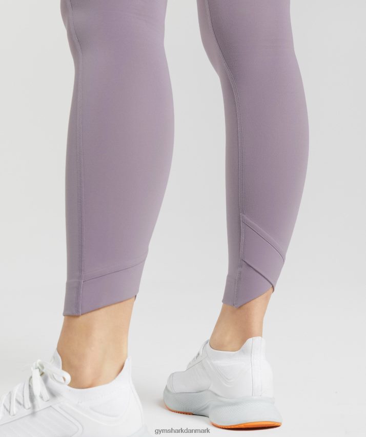 Kvinder Gymshark crossover leggings N4ZDDN273 skifer lavendel