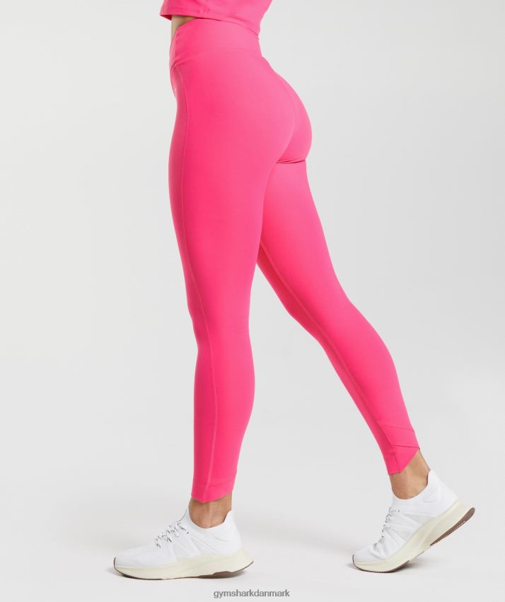 Kvinder Gymshark crossover leggings N4ZDDN274 lys fuchsia