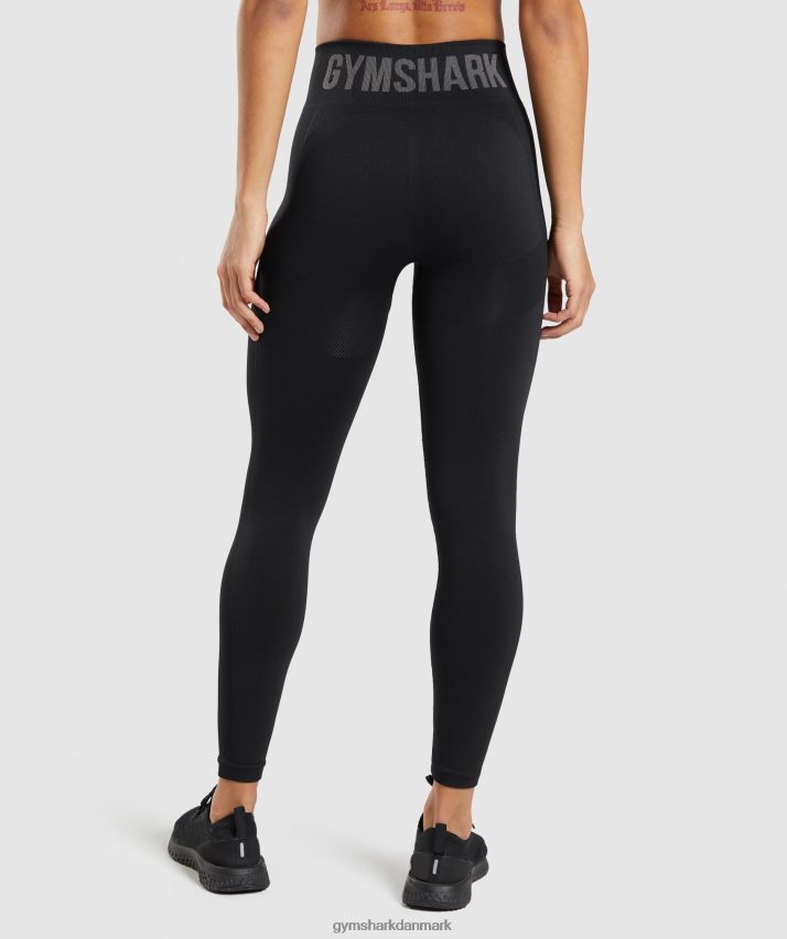 Kvinder Gymshark flex højtaljede leggings N4ZDDN283 sort