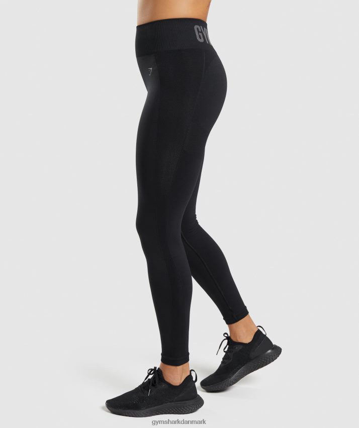 Kvinder Gymshark flex højtaljede leggings N4ZDDN283 sort