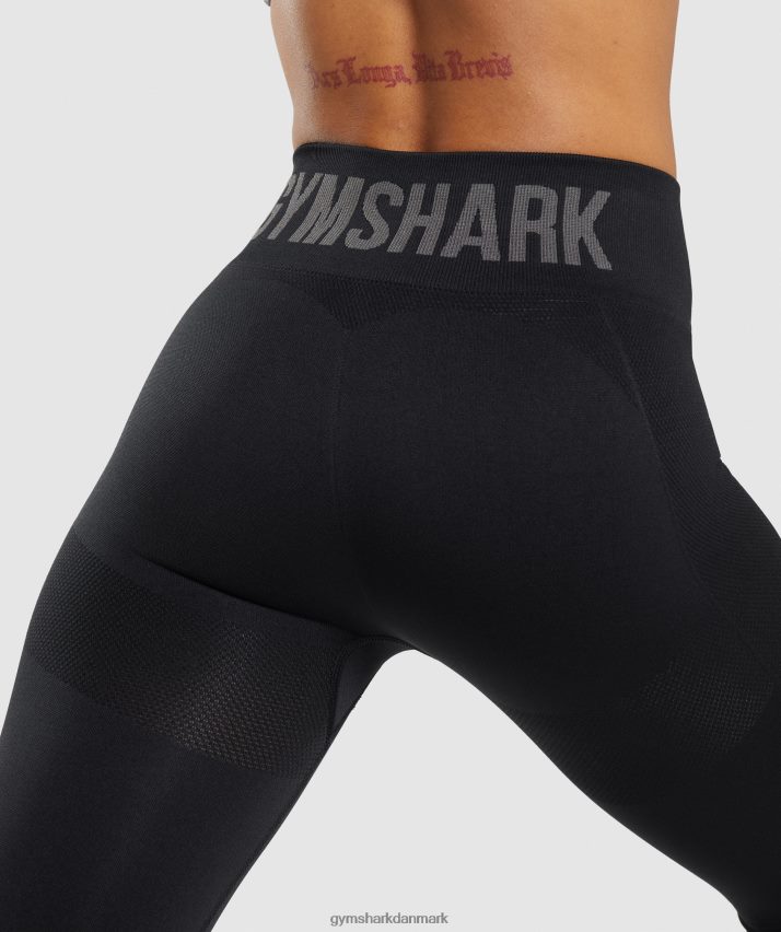 Kvinder Gymshark flex højtaljede leggings N4ZDDN283 sort