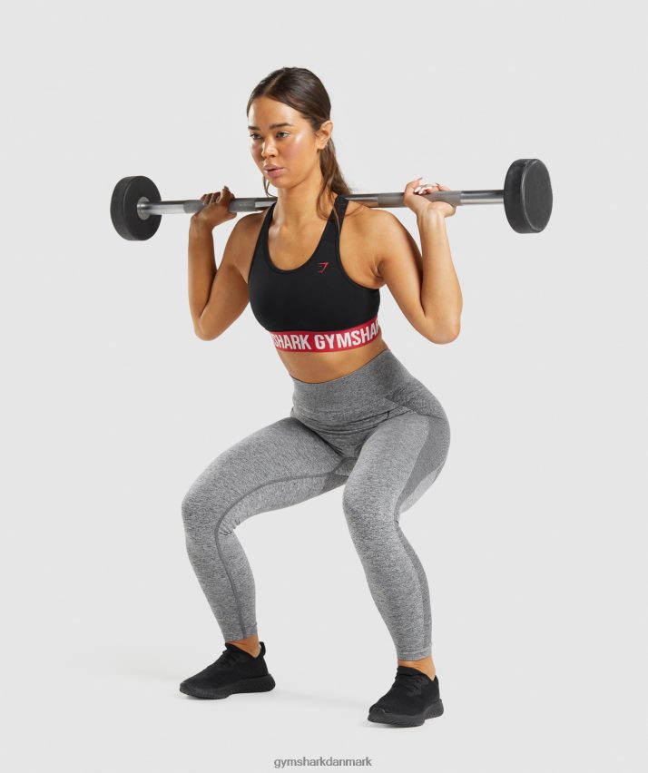 Kvinder Gymshark flex højtaljede leggings N4ZDDN320 trækul mergel