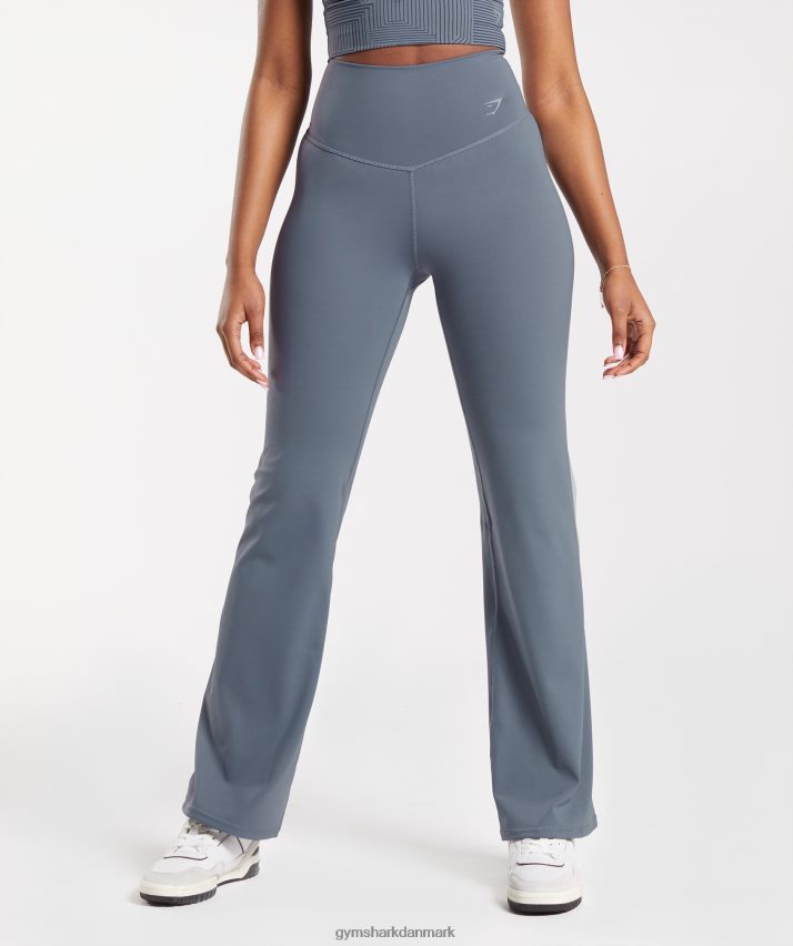 Kvinder Gymshark forhøje udsvingede leggings N4ZDDN261 aften blå