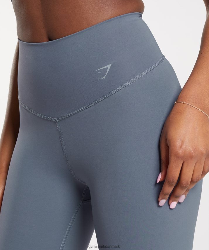 Kvinder Gymshark forhøje udsvingede leggings N4ZDDN261 aften blå