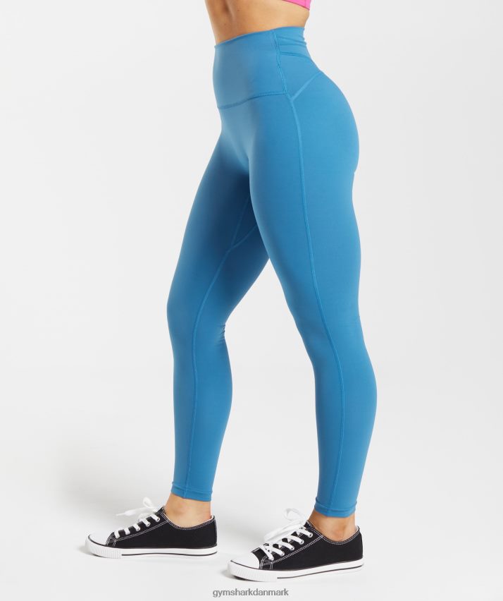 Kvinder Gymshark gamle leggings N4ZDDN300 søen blå