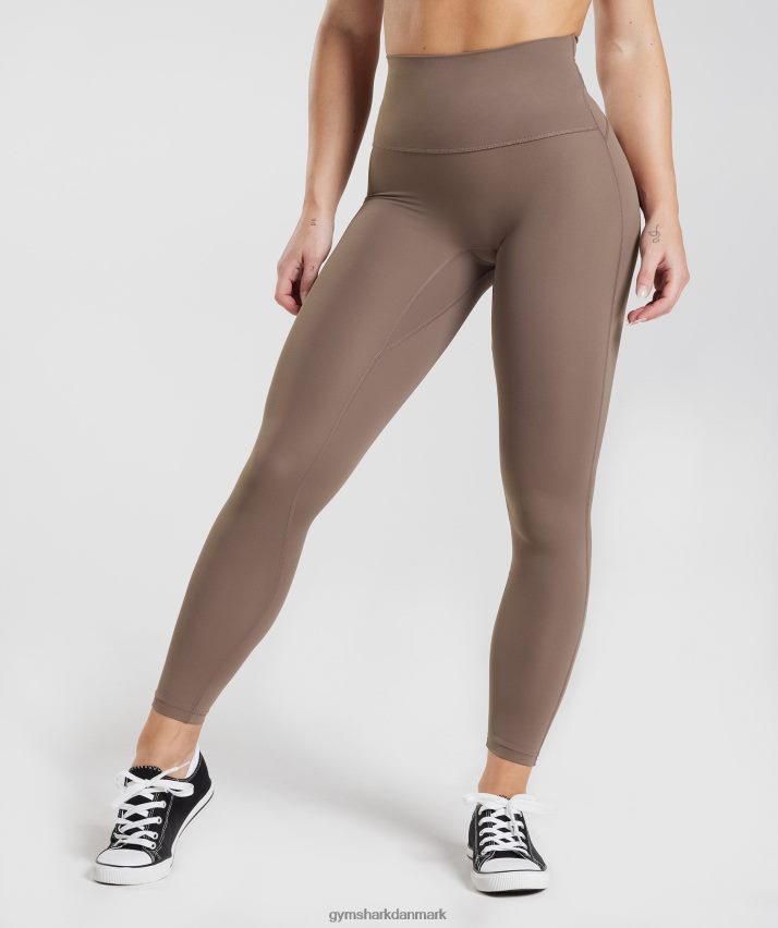 Kvinder Gymshark gamle leggings N4ZDDN339 trøffel brun