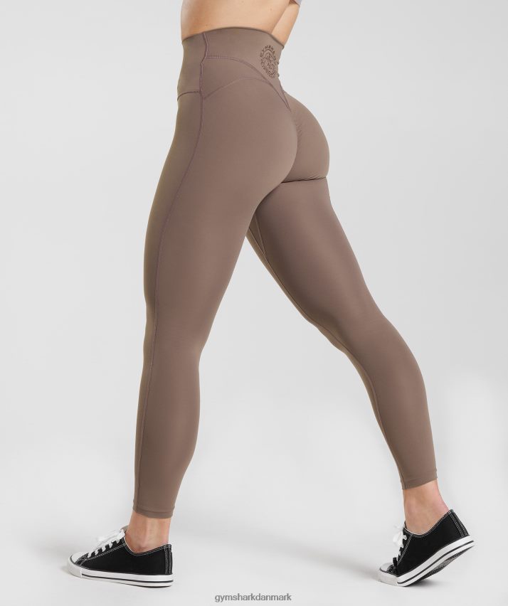 Kvinder Gymshark gamle leggings N4ZDDN339 trøffel brun