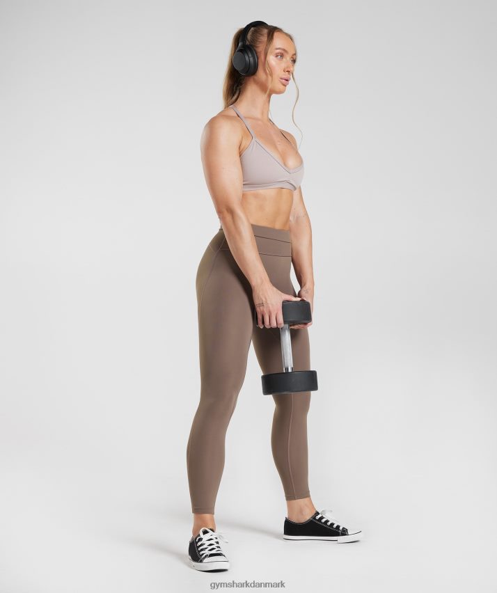 Kvinder Gymshark gamle leggings N4ZDDN339 trøffel brun