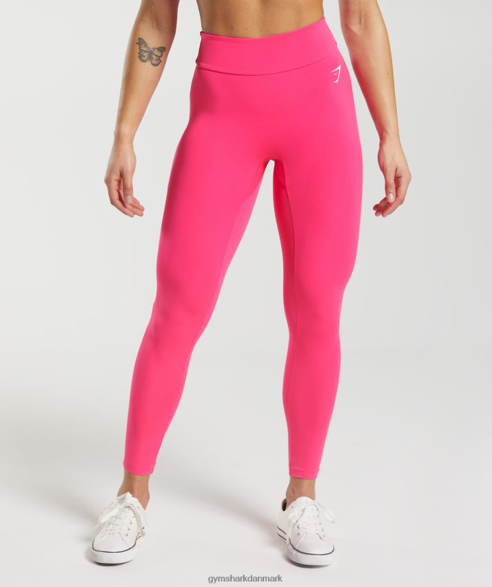 Kvinder Gymshark gs power originale leggings N4ZDDN256 lys fuchsia