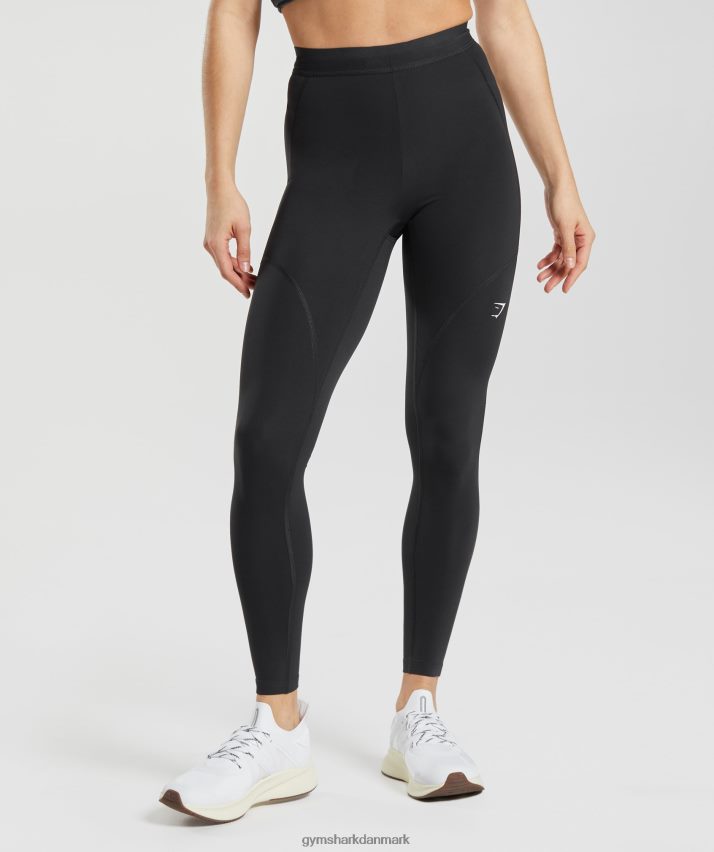Kvinder Gymshark løbeleggings N4ZDDN277 sort