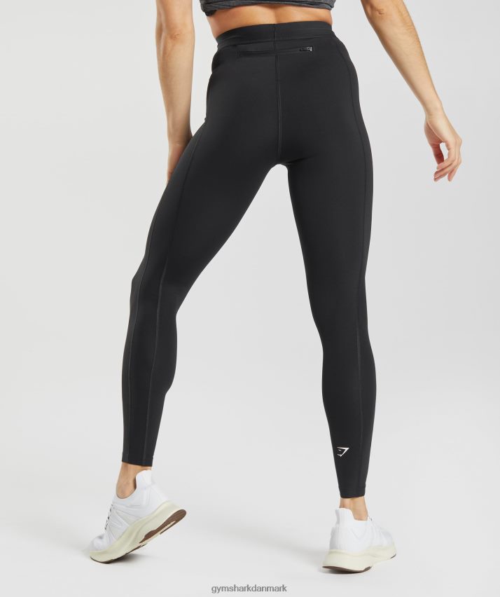 Kvinder Gymshark løbeleggings N4ZDDN277 sort
