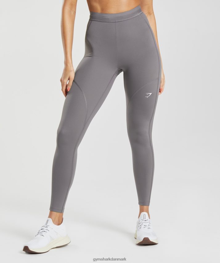 Kvinder Gymshark løbeleggings N4ZDDN332 titanium grå