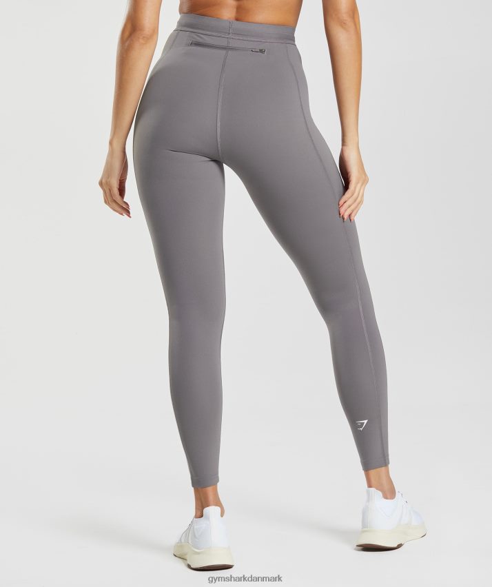 Kvinder Gymshark løbeleggings N4ZDDN332 titanium grå