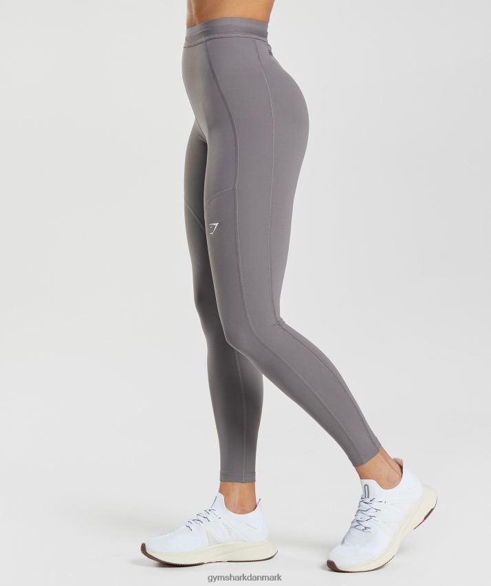 Kvinder Gymshark løbeleggings N4ZDDN332 titanium grå