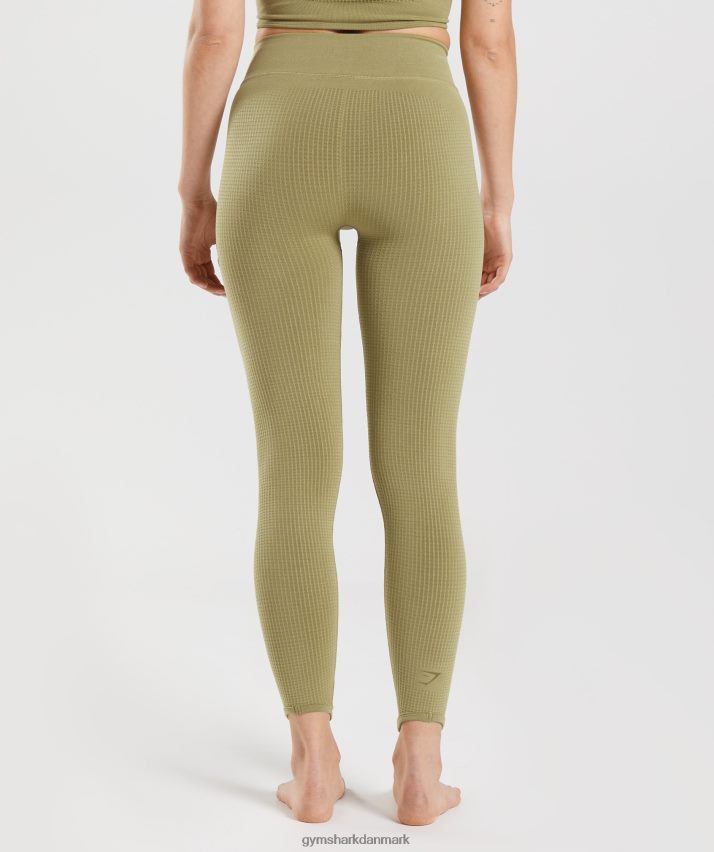 Kvinder Gymshark pause sømløse leggings N4ZDDN333 griffin grøn