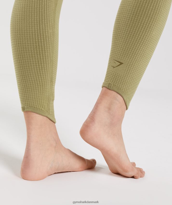 Kvinder Gymshark pause sømløse leggings N4ZDDN333 griffin grøn