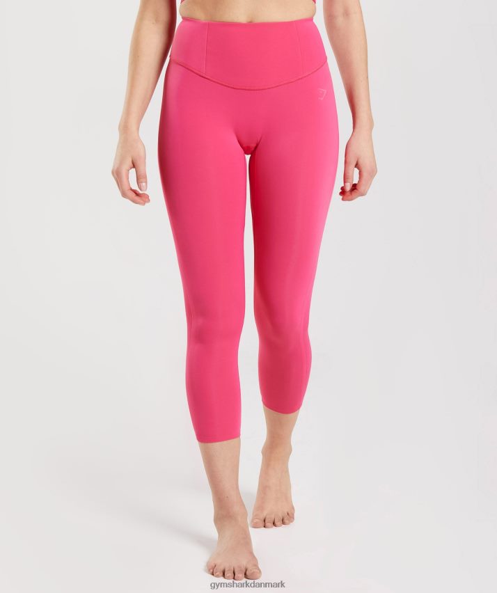 Kvinder Gymshark studie 7/8 leggings N4ZDDN290 hibiscus pink