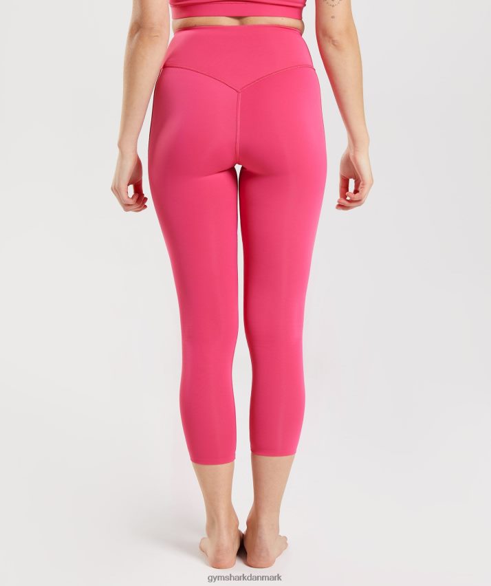 Kvinder Gymshark studie 7/8 leggings N4ZDDN290 hibiscus pink
