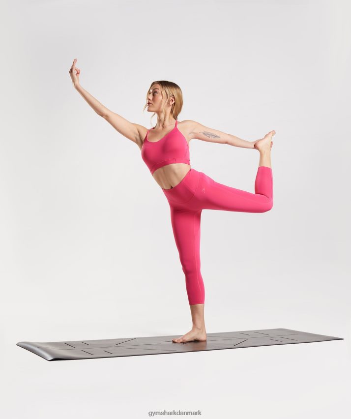 Kvinder Gymshark studie 7/8 leggings N4ZDDN290 hibiscus pink