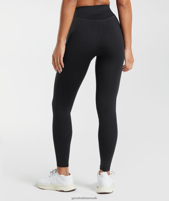Kvinder Gymshark sved sømløse leggings N4ZDDN239 sort