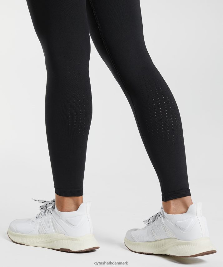 Kvinder Gymshark sved sømløse leggings N4ZDDN239 sort