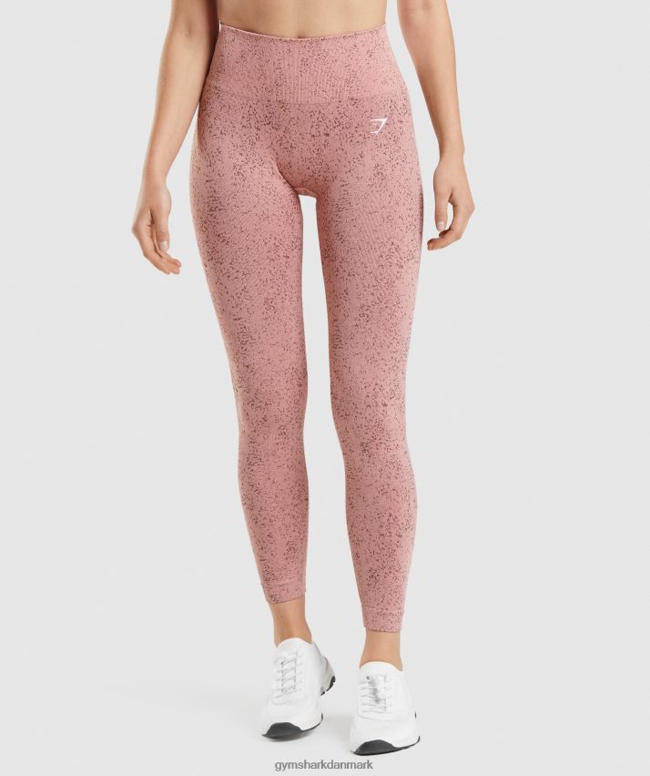 Kvinder Gymshark tilpasse fleck sømløse leggings N4ZDDN321 mineral | paige pink