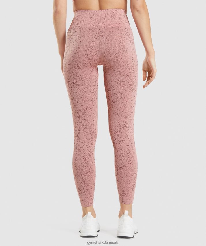 Kvinder Gymshark tilpasse fleck sømløse leggings N4ZDDN321 mineral | paige pink