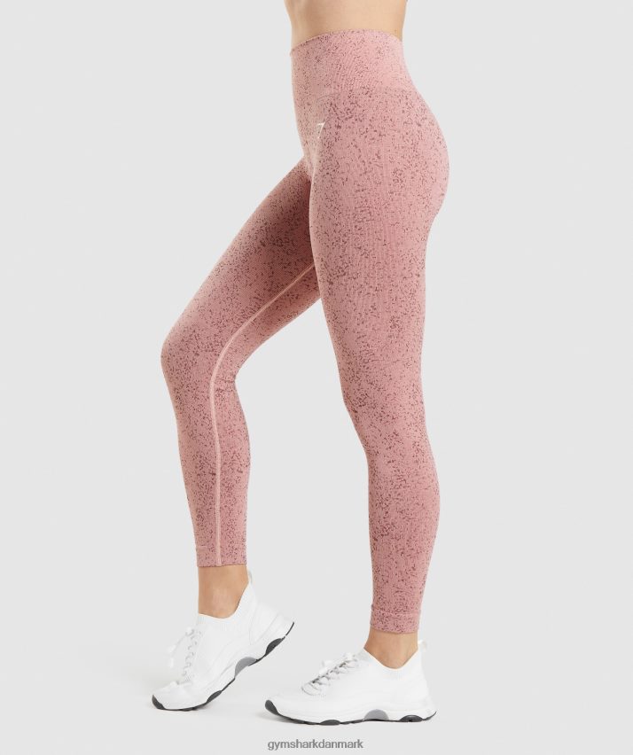 Kvinder Gymshark tilpasse fleck sømløse leggings N4ZDDN321 mineral | paige pink