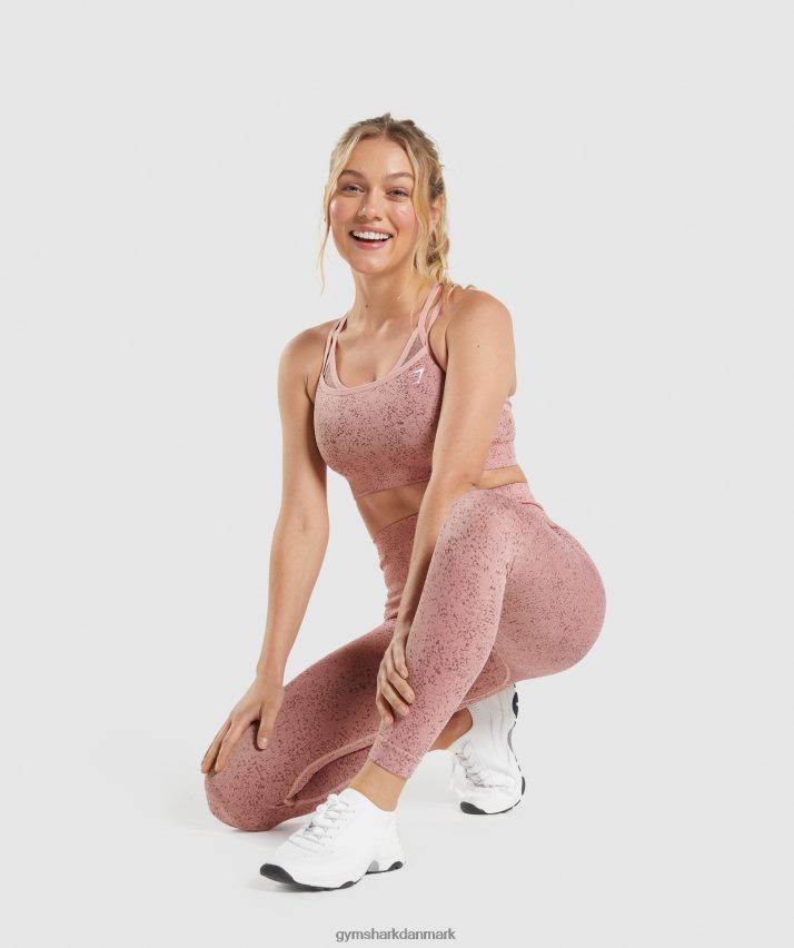 Kvinder Gymshark tilpasse fleck sømløse leggings N4ZDDN321 mineral | paige pink