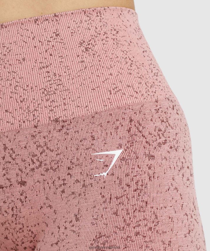 Kvinder Gymshark tilpasse fleck sømløse leggings N4ZDDN321 mineral | paige pink