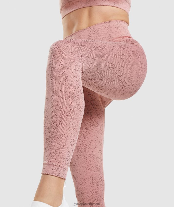 Kvinder Gymshark tilpasse fleck sømløse leggings N4ZDDN321 mineral | paige pink