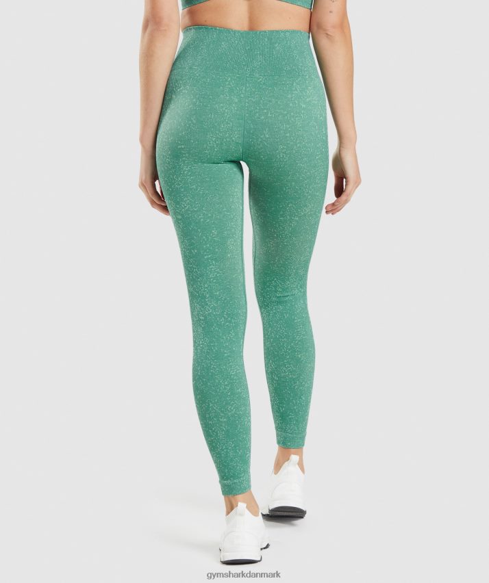 Kvinder Gymshark tilpasse fleck sømløse leggings N4ZDDN322 mineral | alpegrønt