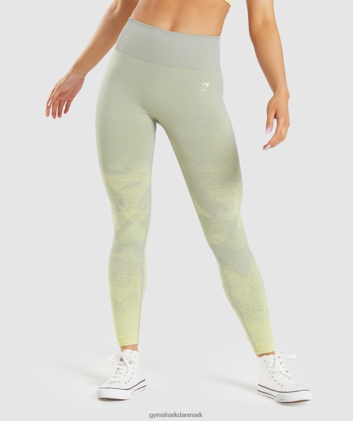 Kvinder Gymshark tilpasse ombre sømløse leggings N4ZDDN312 trekant | taupegrå print