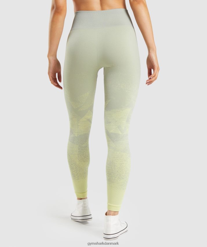 Kvinder Gymshark tilpasse ombre sømløse leggings N4ZDDN312 trekant | taupegrå print