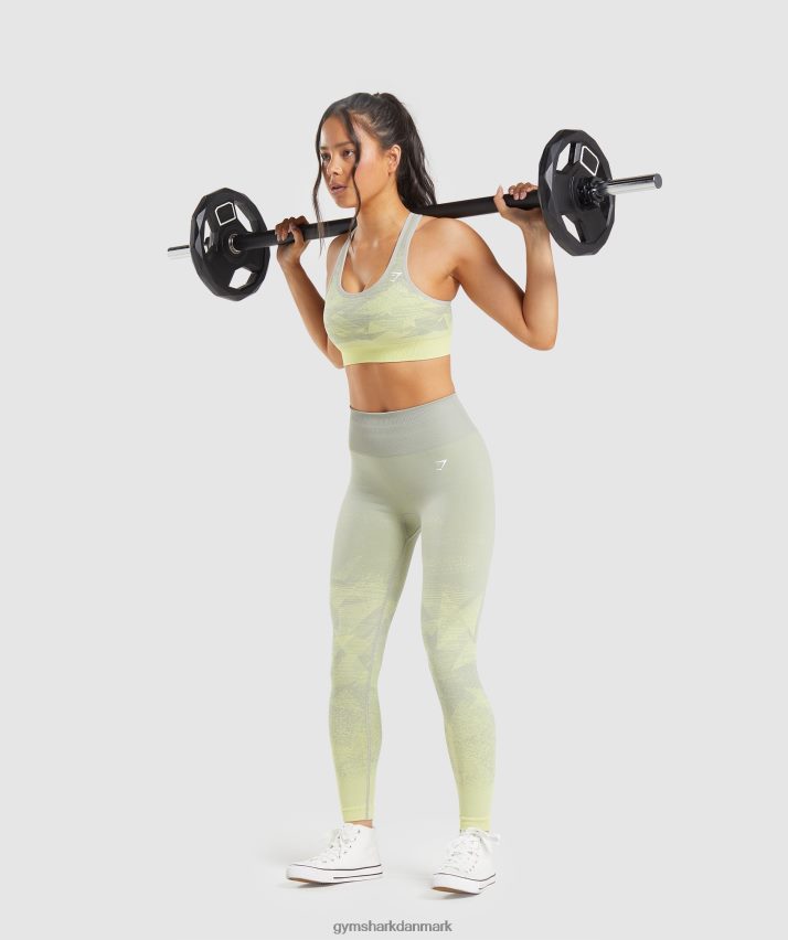 Kvinder Gymshark tilpasse ombre sømløse leggings N4ZDDN312 trekant | taupegrå print