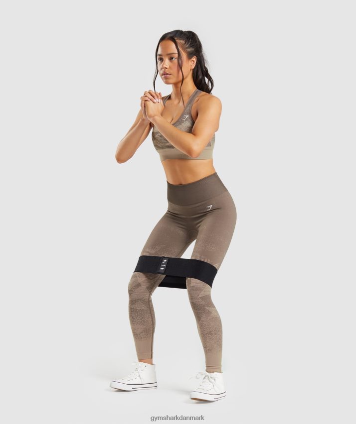 Kvinder Gymshark tilpasse ombre sømløse leggings N4ZDDN318 trekant | penny brunt print