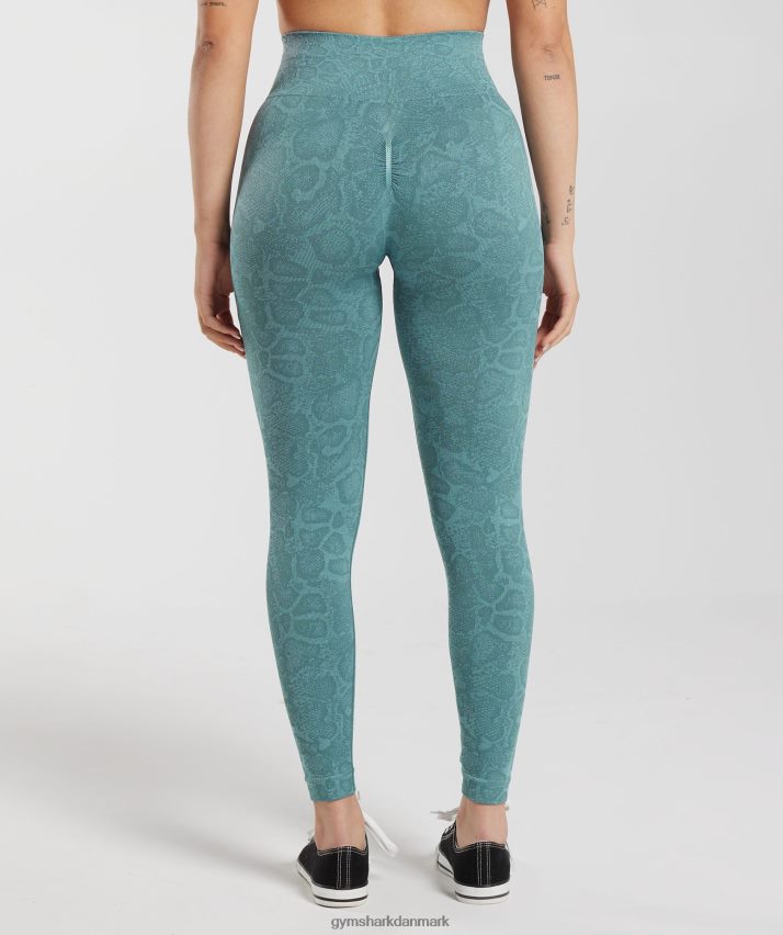Kvinder Gymshark tilpasse sømløse leggings til dyr N4ZDDN253 isbjerg blå/tordenblå