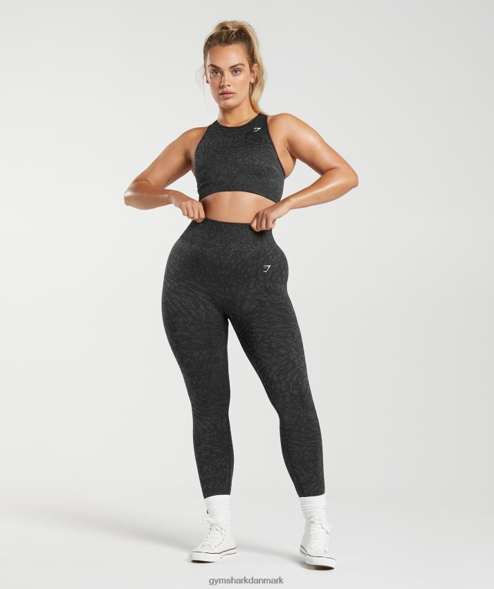 Kvinder Gymshark tilpasse sømløse leggings til dyr N4ZDDN258 vild | sort