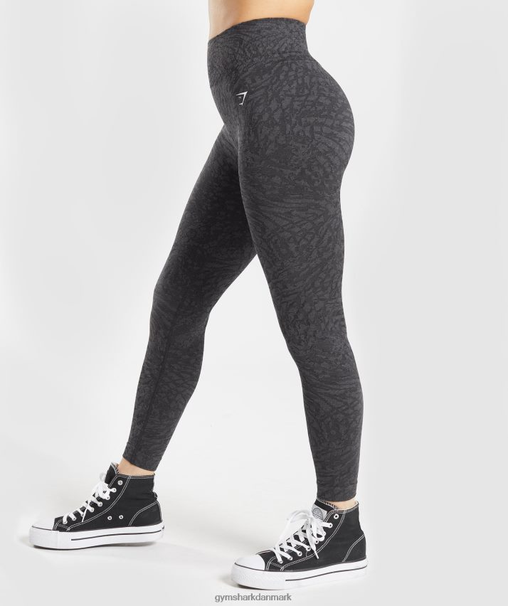 Kvinder Gymshark tilpasse sømløse leggings til dyr N4ZDDN258 vild | sort