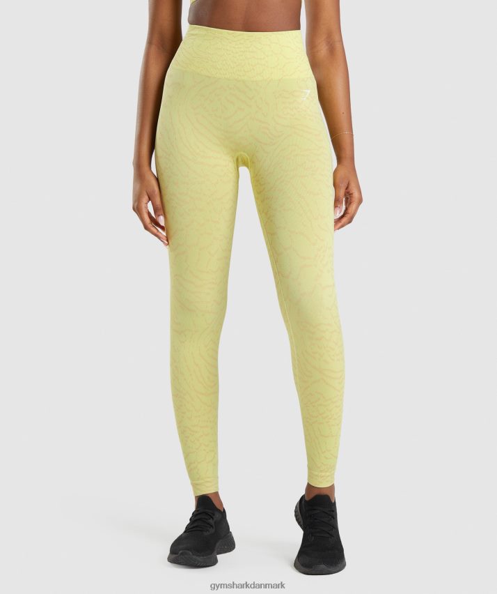 Kvinder Gymshark tilpasse sømløse leggings til dyr N4ZDDN260 ildflue gul